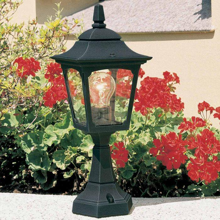 Elstead Lighting Chapel 1 Light Mini Pedestal Lantern - Black