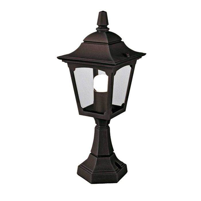 elstead lighting Chapel 1 Light Mini Pedestal Lantern - Black