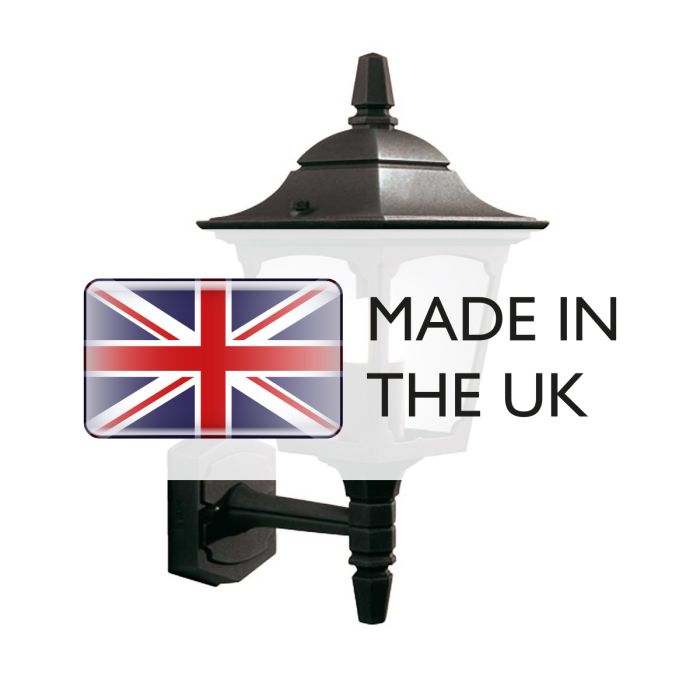 Elstead Lighting Chapel 1 Light Mini Up Wall Lantern - Black