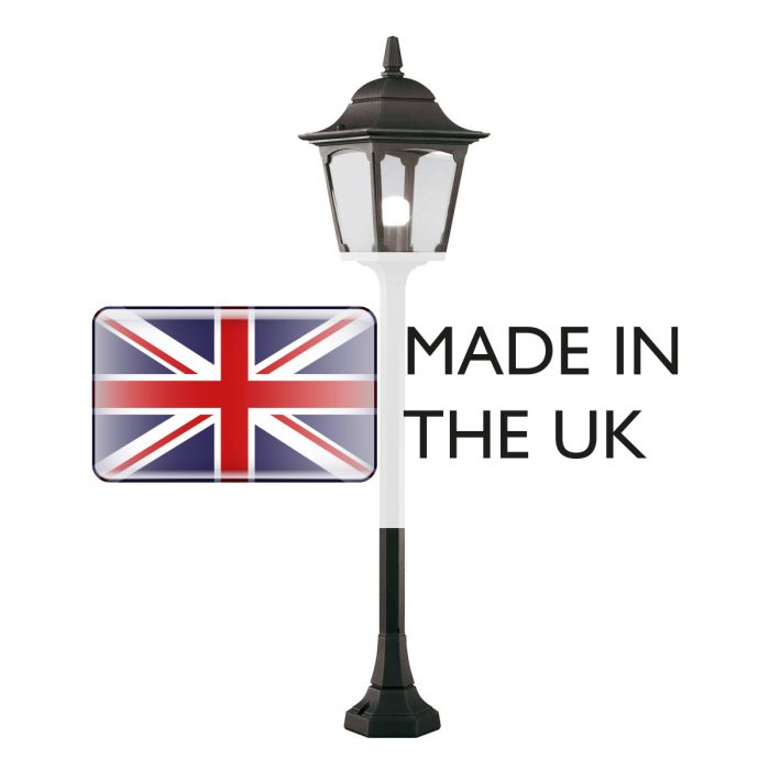 Elstead Lighting Chapel 1 Light Pillar Lantern - Black