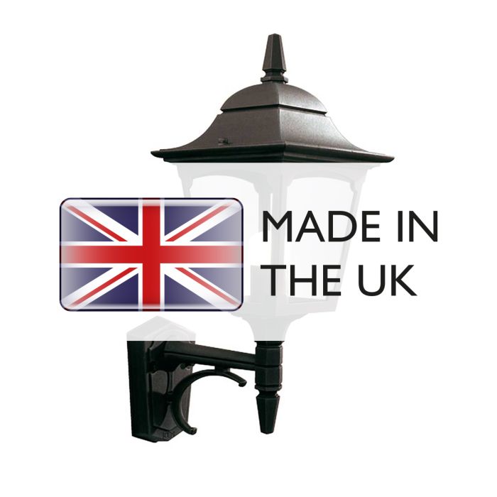 Elstead Lighting Chapel 1 Light Up Wall Lantern - Black