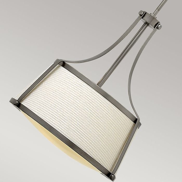Elstead Lighting Charlotte 3 Light Pendant - Antique Nickel