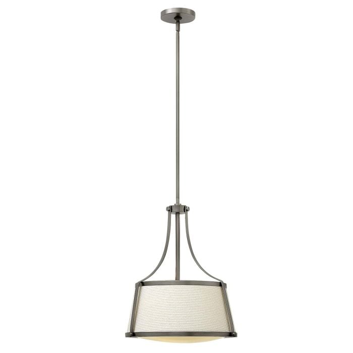 elstead lighting Charlotte 3 Light Pendant - Antique Nickel