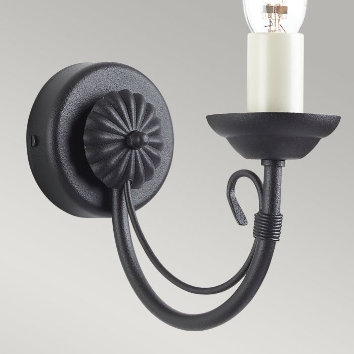 Elstead Lighting Chartwell 1 Light Wall Light - Black
