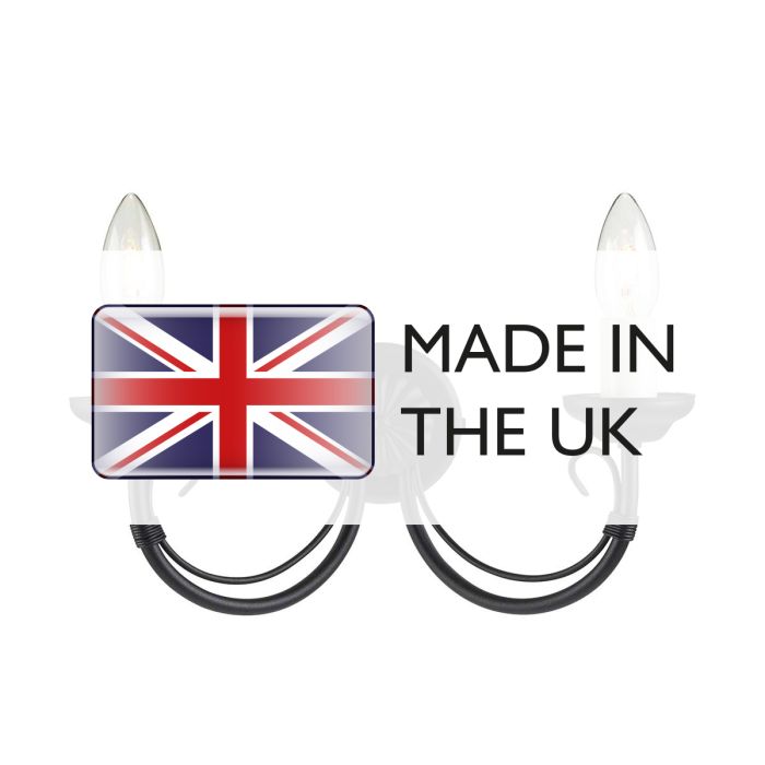 Elstead Lighting Chartwell 2 Light Wall Light - Black