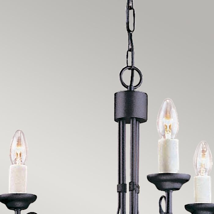 Elstead Lighting Chartwell 3 Light Chandelier - Black