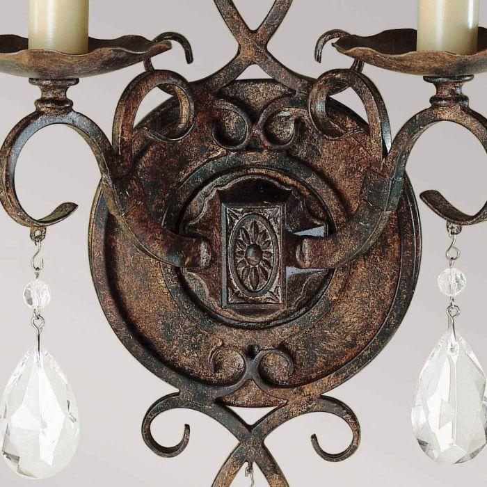 Elstead Lighting Chateau 2 Light Wall Light - Mocha Bronze