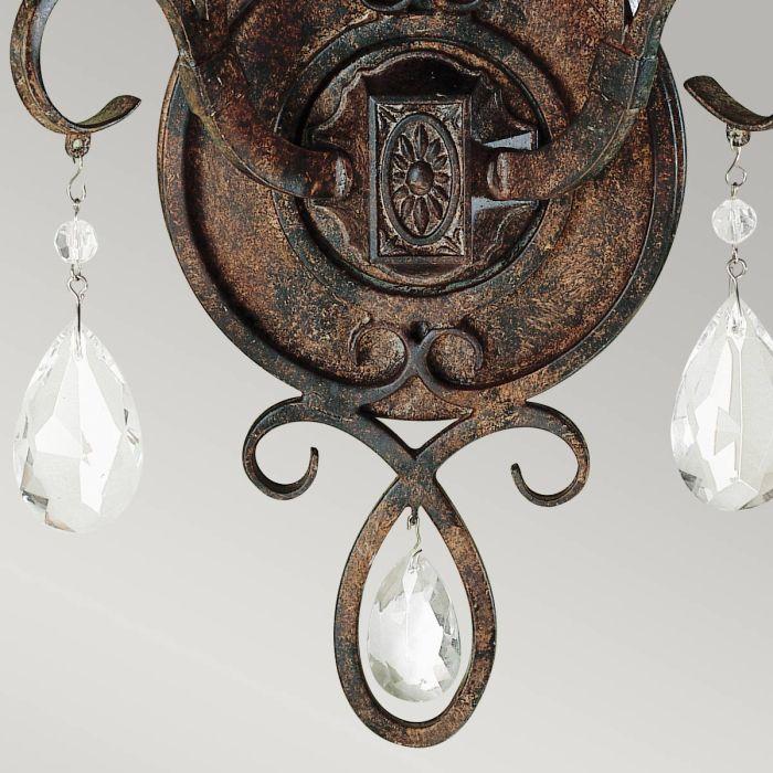 Elstead Lighting Chateau 2 Light Wall Light - Mocha Bronze