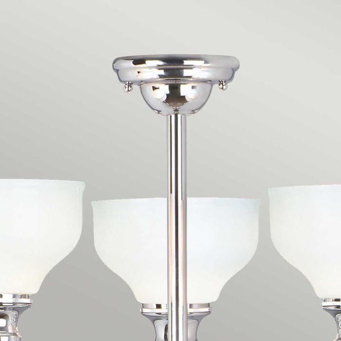 Elstead Lighting Cheadle 3 Light Semi-Flush - Polished Chrome