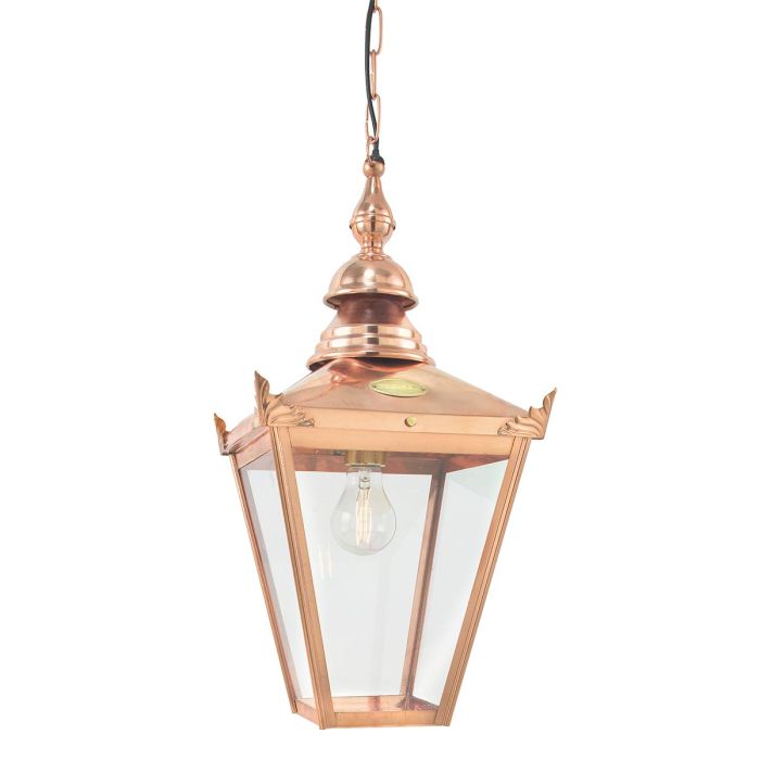 elstead lighting Chelsea 1 Light Chain Lantern - Copper
