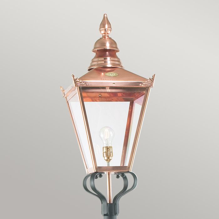 Elstead Lighting Chelsea 1 Light Grande Lamp Post - Copper & Black