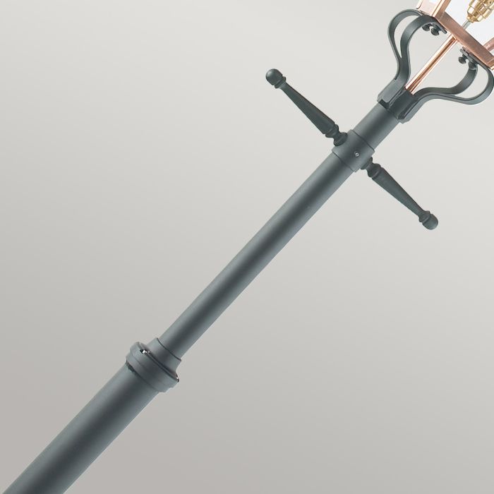 Elstead Lighting Chelsea 1 Light Grande Lamp Post - Copper & Black