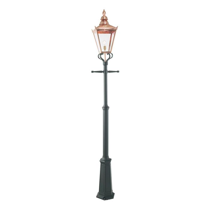 elstead lighting Chelsea 1 Light Grande Lamp Post - Copper & Black