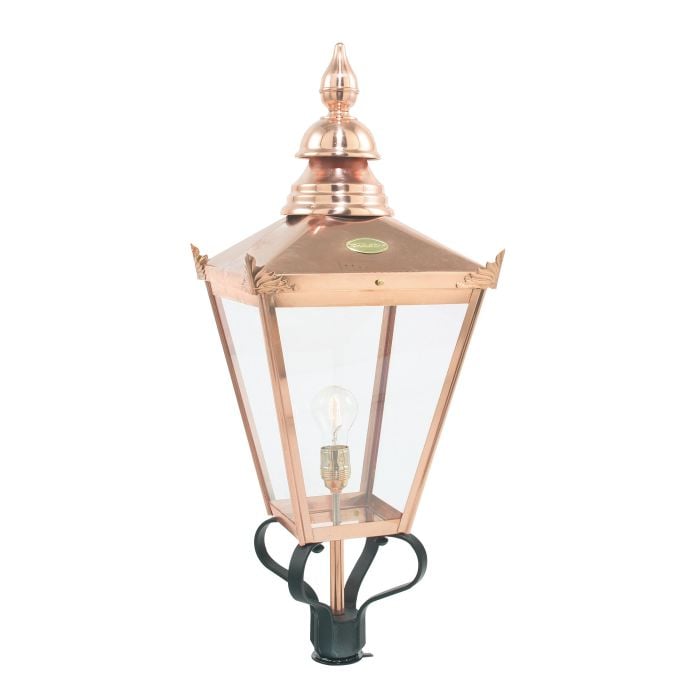 elstead lighting Chelsea 1 Light Grande Lamp Post Head Only - Copper