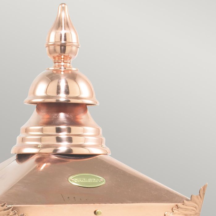 Elstead Lighting Chelsea 1 Light Grande Pedestal Lantern - Copper