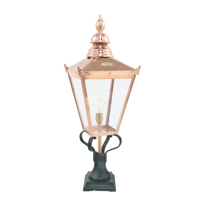 elstead lighting Chelsea 1 Light Grande Pedestal Lantern - Copper