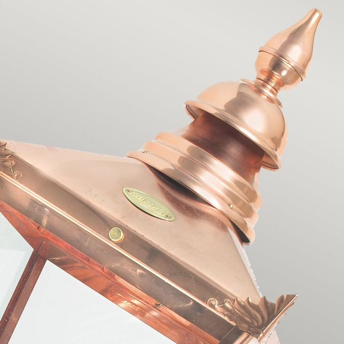 Elstead Lighting Chelsea 1 Light Grande Up Wall Lantern - Copper