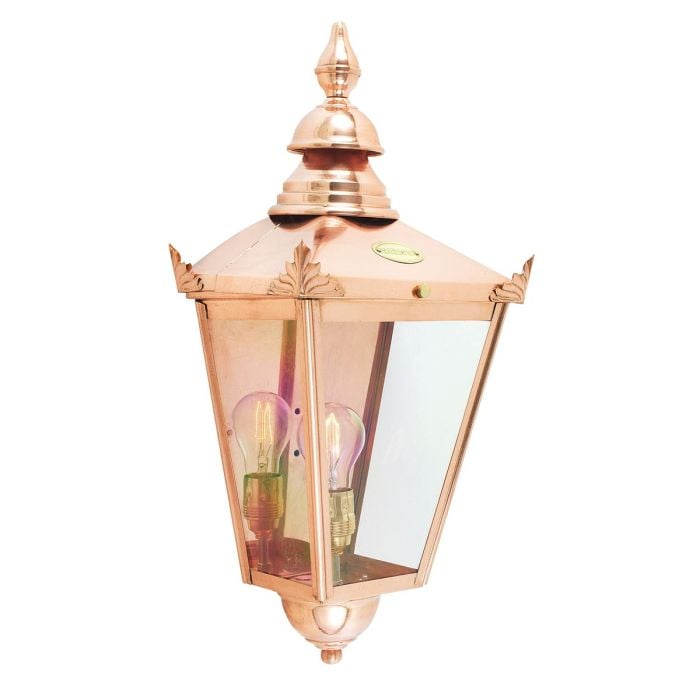 elstead lighting Chelsea 1 Light Half Lantern - Copper