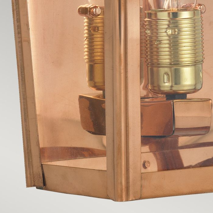 Elstead Lighting Chelsea 1 Light Large Half Lantern - Copper