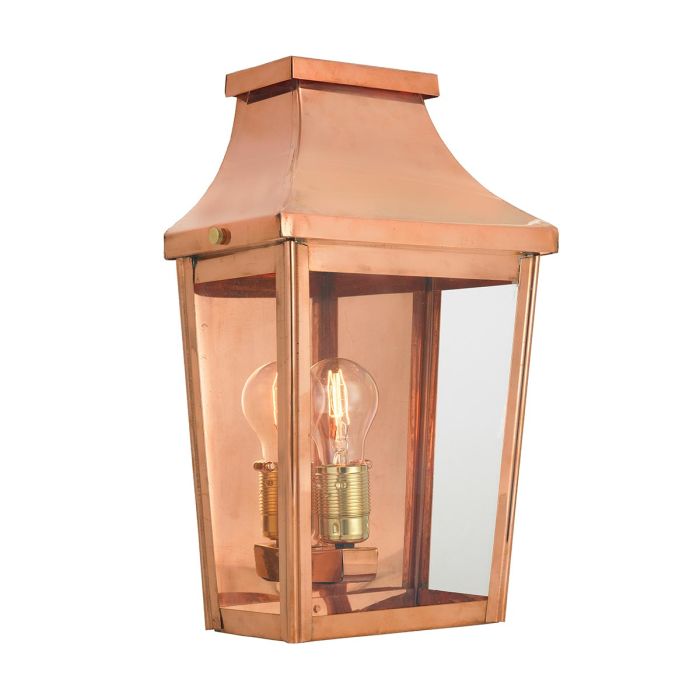 elstead lighting Chelsea 1 Light Large Half Lantern - Copper