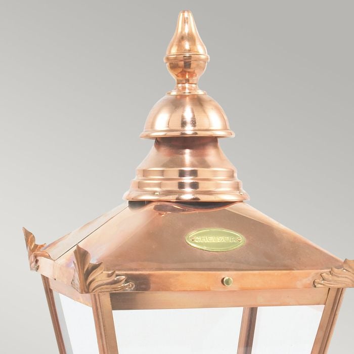 Elstead Lighting Chelsea 1 Light Pedestal Lantern - Copper