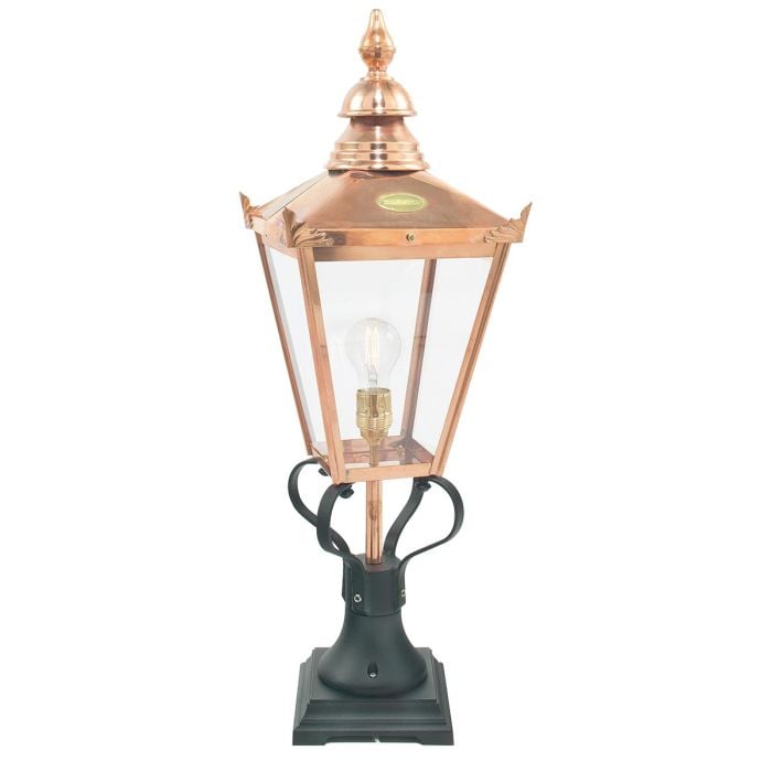 elstead lighting Chelsea 1 Light Pedestal Lantern - Copper
