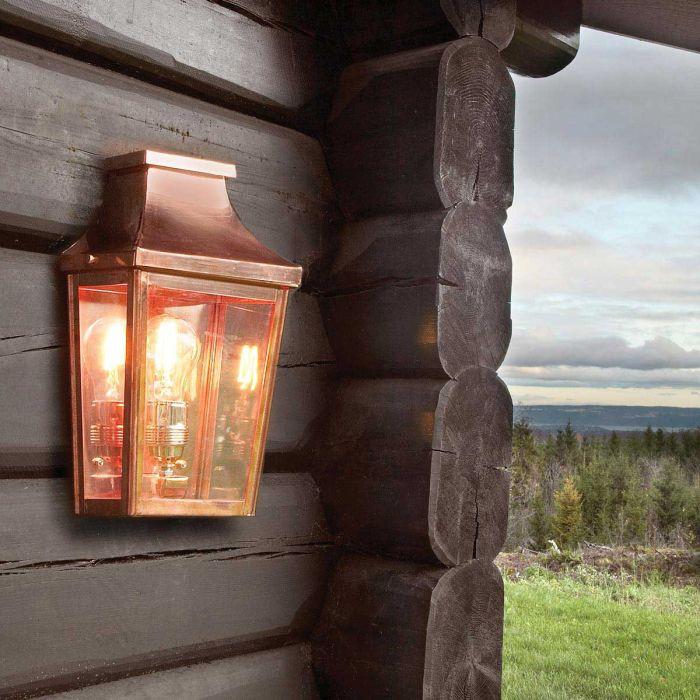 Elstead Lighting Chelsea 1 Light Small Half Lantern - Copper