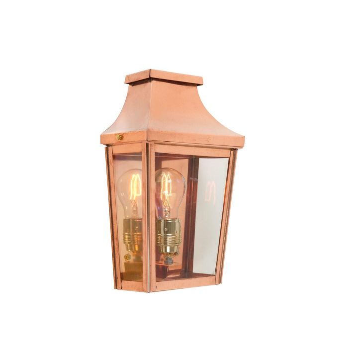 elstead lighting Chelsea 1 Light Small Half Lantern - Copper