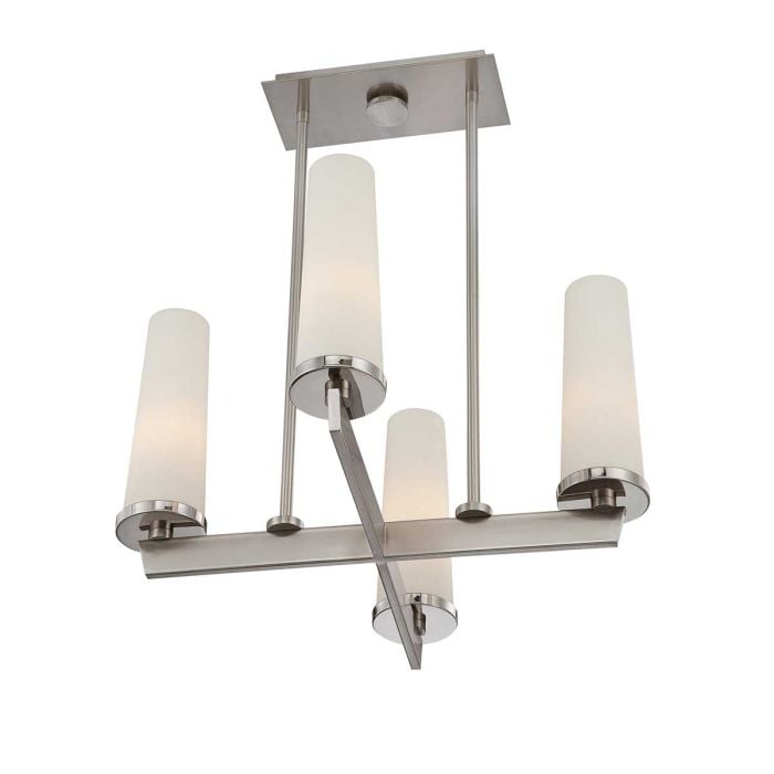 Elstead Lighting Chelsea Loft 4 Light Chandelier - Brushed Nickel
