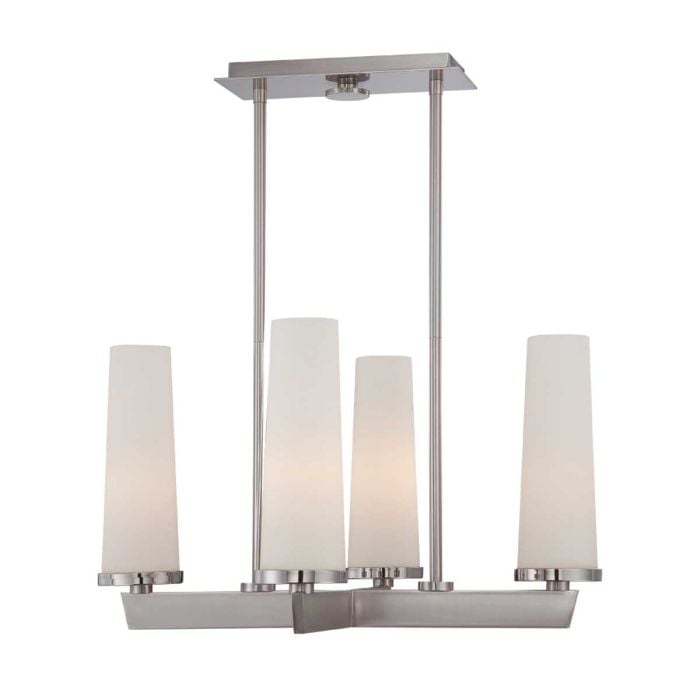 elstead lighting Chelsea Loft 4 Light Chandelier - Brushed Nickel