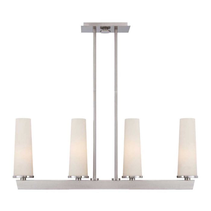 elstead lighting Chelsea Loft 4 Light Pendant - Brushed Nickel