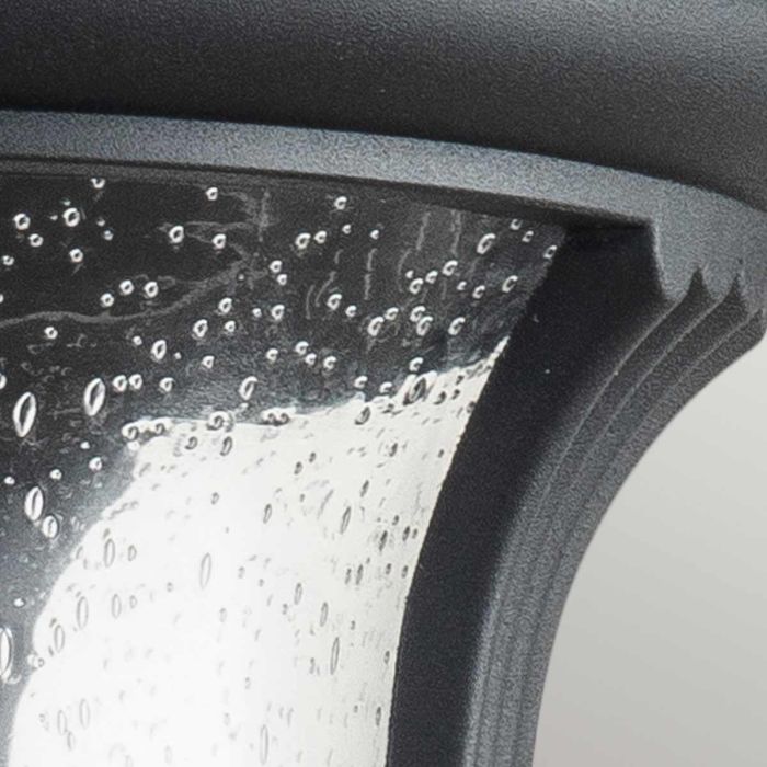 Elstead Lighting Chicago 1 Light Medium Wall Lantern - Textured Black