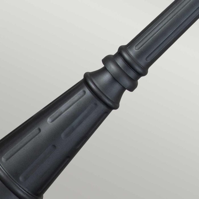 Elstead Lighting Chicago 1 Light Single Head Lamp Post - Textured Black