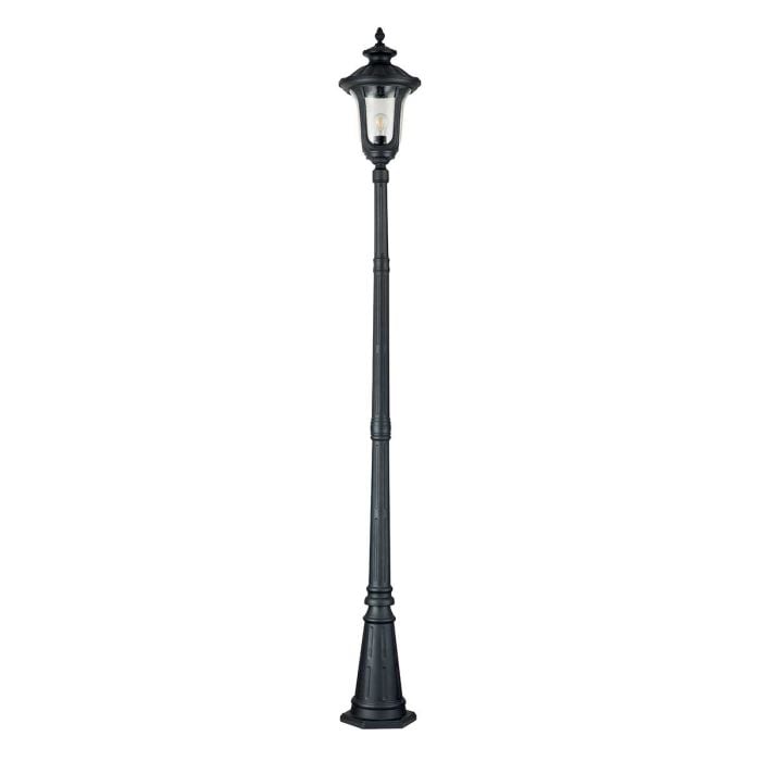 elstead lighting Chicago 1 Light Single Head Lamp Post - Textured Black