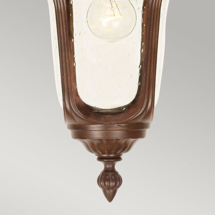 Elstead Lighting Chicago 1 Light Small Chain Lantern - Rusty Bronze Patina