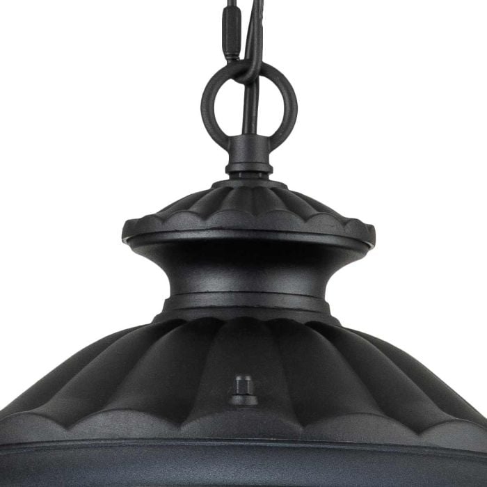 Elstead Lighting Chicago 1 Light Small Chain Lantern - Textured Black