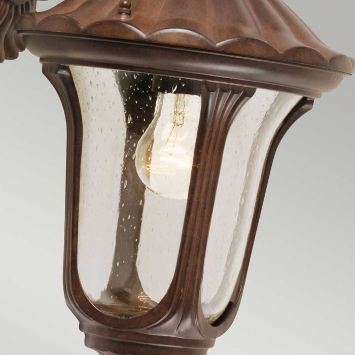 Elstead Lighting Chicago 1 Light Small Down Wall Lantern - Rusty Bronze Patina