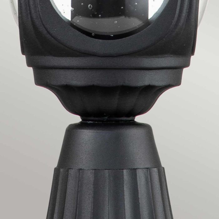 Elstead Lighting Chicago 1 Light Small Pedestal Lantern - Textured Black