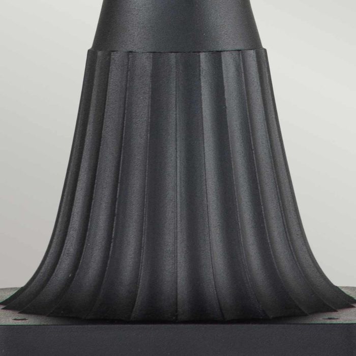 Elstead Lighting Chicago 1 Light Small Pedestal Lantern - Textured Black