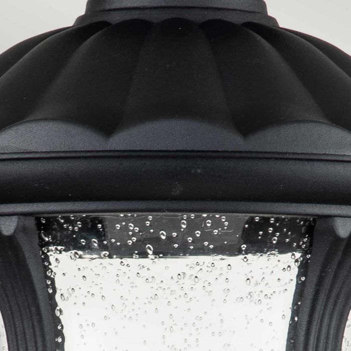Elstead Lighting Chicago 1 Light Small Pedestal Lantern - Textured Black