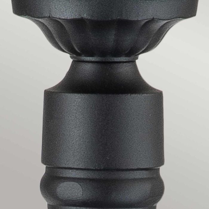 Elstead Lighting Chicago 1 Light Small Pillar Lantern - Textured Black