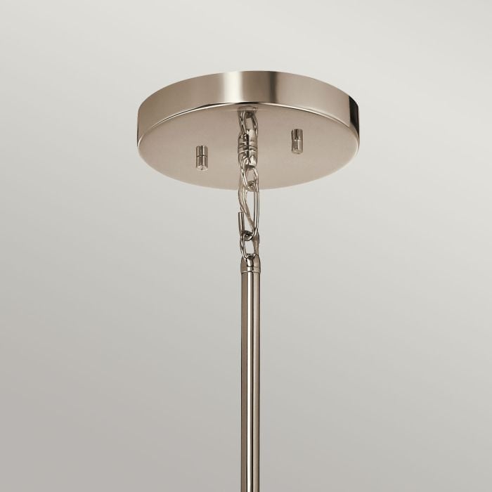 Elstead Lighting City Loft 1 Light Medium Pendant - Polished Nickel