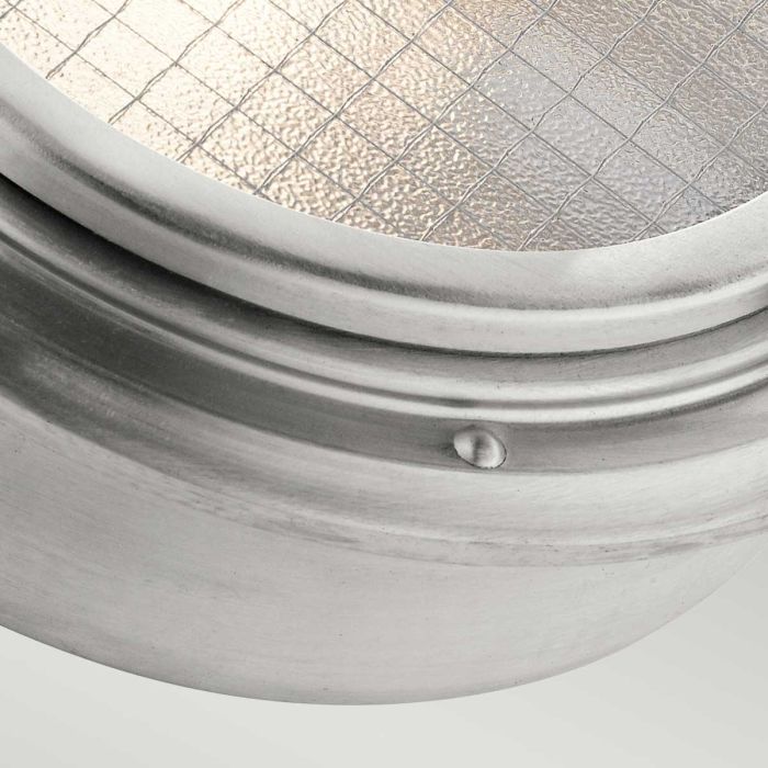 Elstead Lighting Clearpoint 1 Light Outdoor Wall Light - Brushed Aluminum