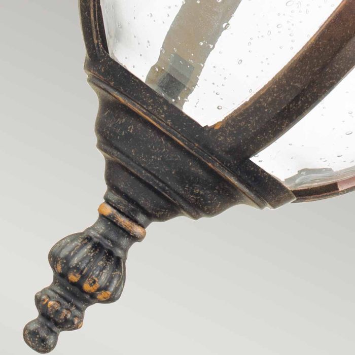 Elstead Lighting Cleveland 1 Light Medium Wall Lantern - Weathered Bronze