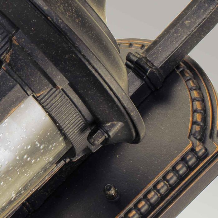 Elstead Lighting Cleveland 1 Light Small Wall Lantern - Weathered Bronze