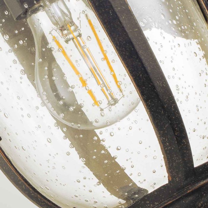 Elstead Lighting Cleveland 1 Light Small Wall Lantern - Weathered Bronze