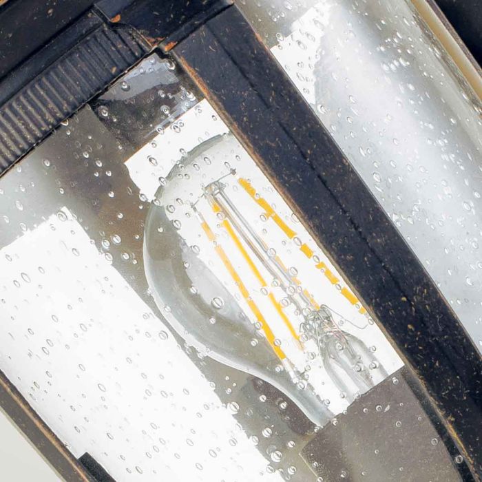 Elstead Lighting Cleveland 1 Light Small Wall Lantern - Weathered Bronze