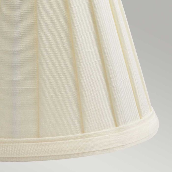 Elstead Lighting Clip Shades Pleated Ivory Candle Shade