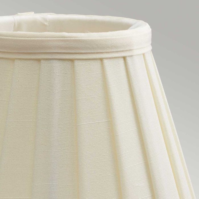 Elstead Lighting Clip Shades Pleated Ivory Candle Shade