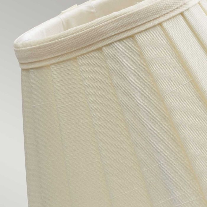 Elstead Lighting Clip Shades Pleated Ivory Candle Shade